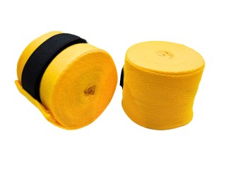 ผ้าพันมือมวยไทย Kanong รุ่นผ้ายืด : สีเหลือง