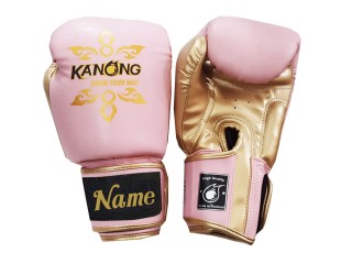 สั่งทำนวมชกมวยเด็ก ปักชื่อข้อมือ : KNGCUST-KIDS-430
