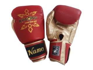 สั่งทำนวมชกมวยเด็ก ปักชื่อข้อมือ : KNGCUST-KIDS-431