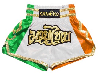 กางเกงมวยไทยปักชื่อ : KNSCUST-1261-ไอร์แลนด์