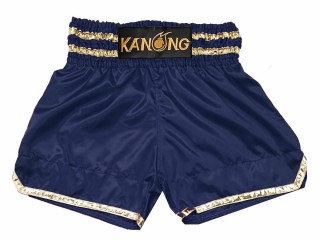 กางเกงมวยไทยปักชื่อ : KNSCUST-1278-กรมท่า