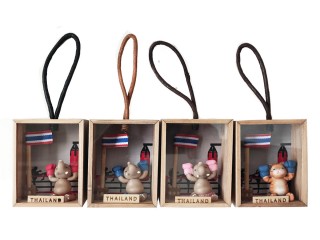 สั่งซื้อจำนวนมาก - กล่องไม้ช้างมวยไทยพร้อมโลโก้