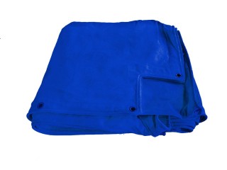 ผ้าใบเวทีมวย ขนาดมาตรฐานแข่งขัน สีน้ำเงิน 7x7 เมตร สกรีนโลโก้ได้