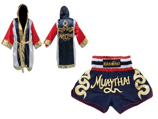 สั่งทำของขวัญไทยๆ เสื้อคลุม + เกงมวยไทย : Set-120-กรม/ธงชาติ