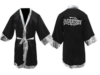 เสื้อคลุมมวยไทย KANONG Boxing Robe ปักชื่อได้ : KNFIR-125-สีดำ