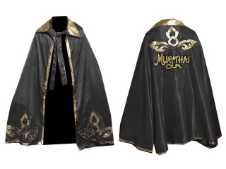 เสื้อคลุมมวยไทยแบตแมน KANONG Batman Robe ปักชื่อได้ : สีดำลายไทย