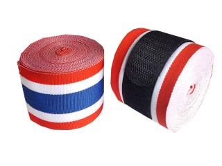 ผ้าพันมือมวยไทย Kanong รุ่นผ้ายืด : ธงชาติไทย