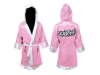 เสื้อคลุมมวยไทย KANONG Boxing Robe ปักชื่อได้ : สีชมพู
