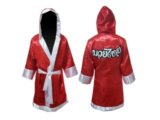 เสื้อคลุมมวยไทย KANONG Boxing Robe ปักชื่อได้ : สีแดง