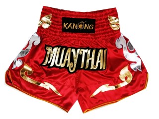 กางเกงมวยไทย กางเกงมวย Kanong : KNS-126-แดง