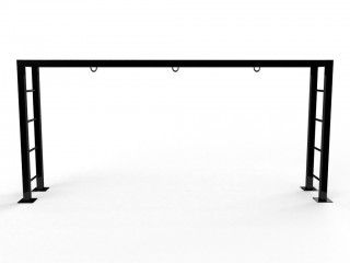 บาร์โหนปีนป่าย Monkey Bar / Monkey Ladder ยาว 5 เมตร แขวนกระสอบทรายได้ 3 กระสอบ