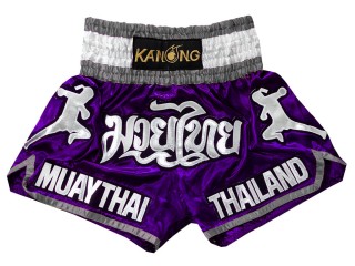 กางเกงมวยไทย กางเกงมวย Kanong : KNS-133-ม่วง
