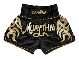 กางเกงมวยไทย กางเกงมวย Kanong : KNS-134-ดำ