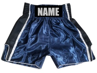 กางเกงมวยสากลปักชื่อ กางเกงบ็อกซิ่งสั่งทำ : KNBSH-027-กรม