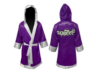 เสื้อคลุมมวยไทย KANONG Boxing Robe ปักชื่อได้ : สีม่วง