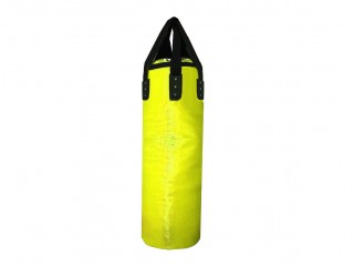 [บรรจุแล้ว] กระสอบทรายมวยไทย Heavy Bag รุ่น Professional หนัง Microfiber : สีเหลือง 120 ซม