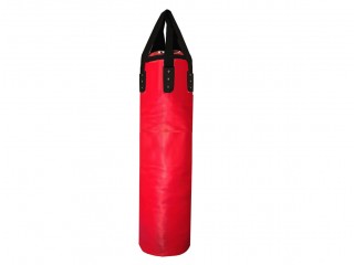 [บรรจุแล้ว] กระสอบทรายมวยไทย Heavy Bag รุ่น Professional หนัง Microfiber : สีแดง 180 ซม