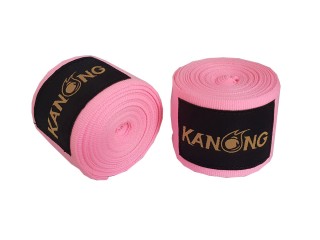 ผ้าพันมือมวยไทย Kanong รุ่นมาตรฐาน : ชมพู
