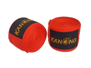 ผ้าพันมือชกมวย Kanong รุ่นมาตรฐาน : แดง