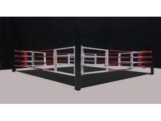 สั่งทำ เวทีมวยติดพื้น Floor Boxing ring คุณภาพสูง เกรด A 4 x 4 m