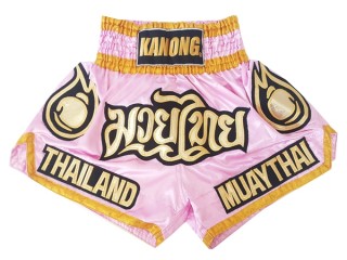กางเกงมวยไทย กางเกงมวย Kanong : KNS-118 ชมพู